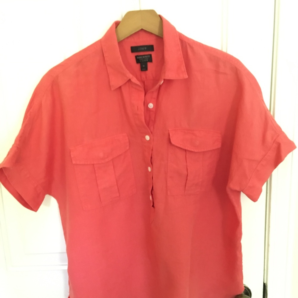 J. Crew x Baird McNutt linen popover shirt